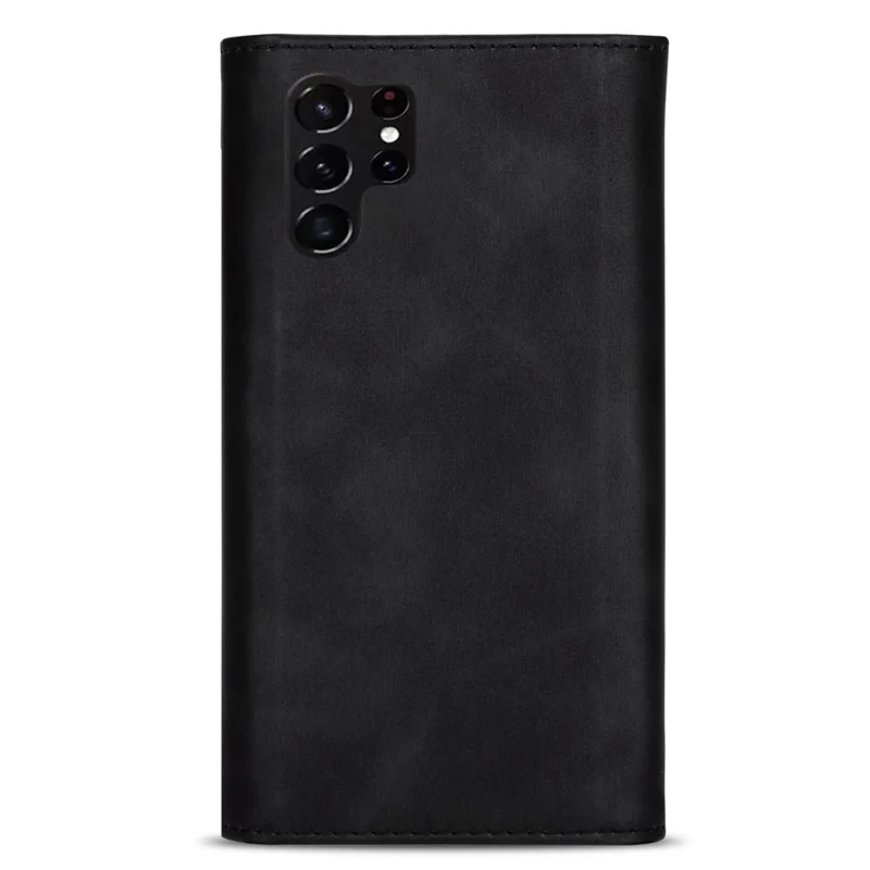 N.BEKUS Чехол-кошелек для Samsung Galaxy S24 Ultra с короткой и длинной ремешками - чёрный