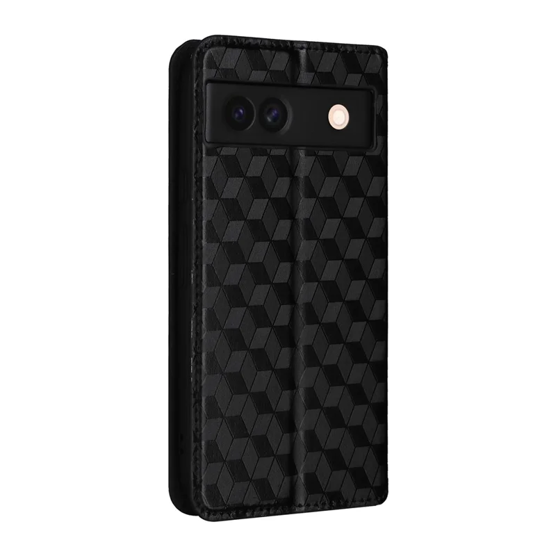 Für Google Pixel 8a Handyhülle PU-Leder+TPU Brieftasche Handyhülle - Schwarz