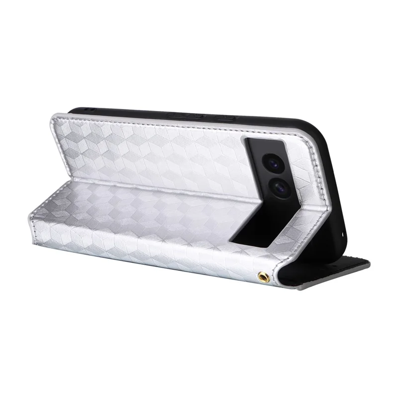 PU-læder + TPU-bagdæksel til Google Pixel 8a med wallet - Sølv