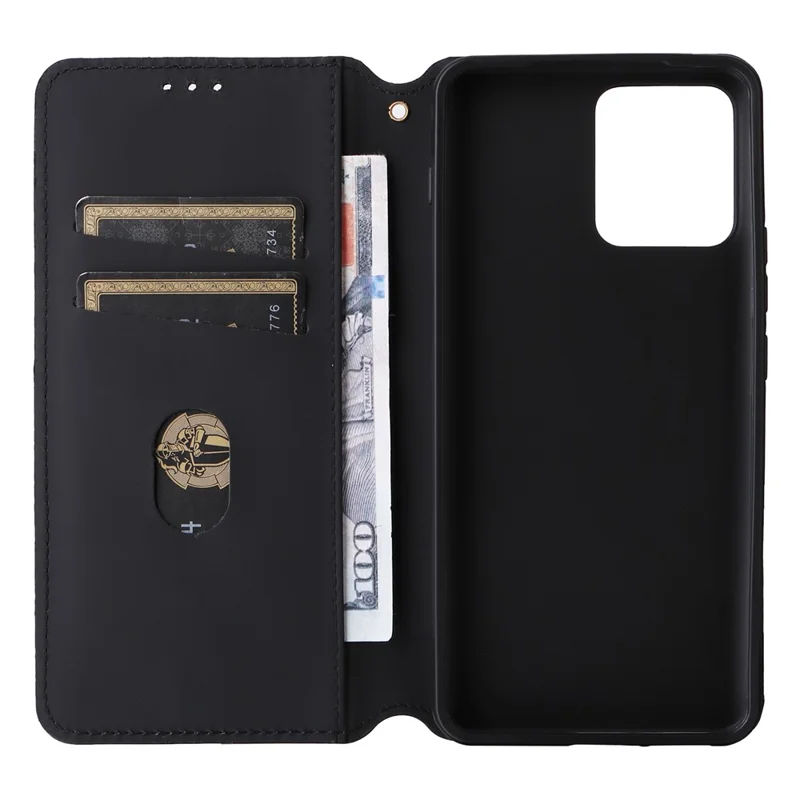 For Motorola ThinkPhone 5G Case Rhombus Imprinted PU Leather Wallet Phone Cover - Purple