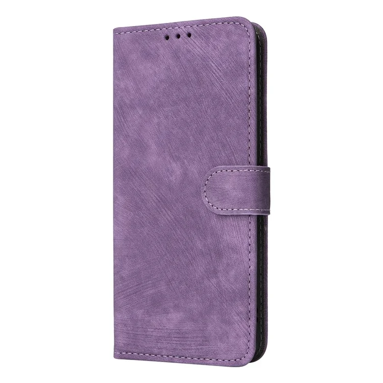 For Xiaomi Redmi Note 13 Pro+ 5G Wallet Phone Case RFID Blocking PU Leather Flip Phone Cover with Strap - Purple