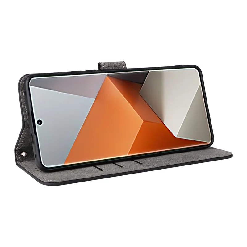 For Xiaomi Redmi Note 13 Pro+ 5G Wallet Phone Case RFID Blocking PU Leather Flip Phone Cover with Strap - Black