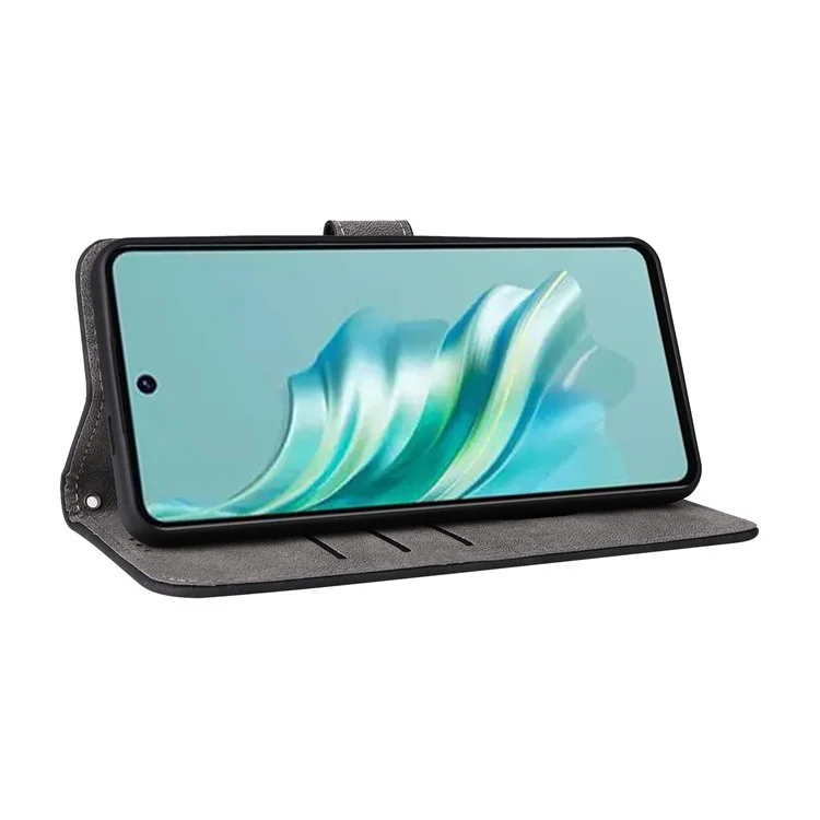 Para TECNO Spark 20 KJ5 / Infinix Smart 8 Plus X6526 Funda RFID Blocking Billetera de Piel PU con Correa - Negro