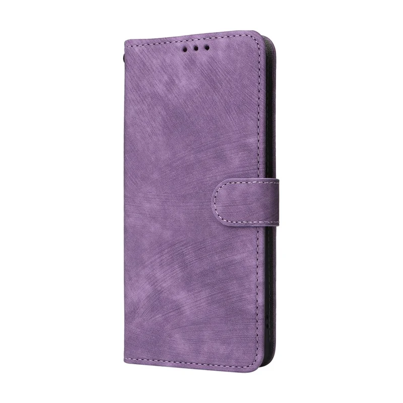 For TECNO Spark 20 KJ5 / Infinix Smart 8 Plus X6526 Case RFID Blocking PU Leather Wallet Phone Cover with Strap - Purple