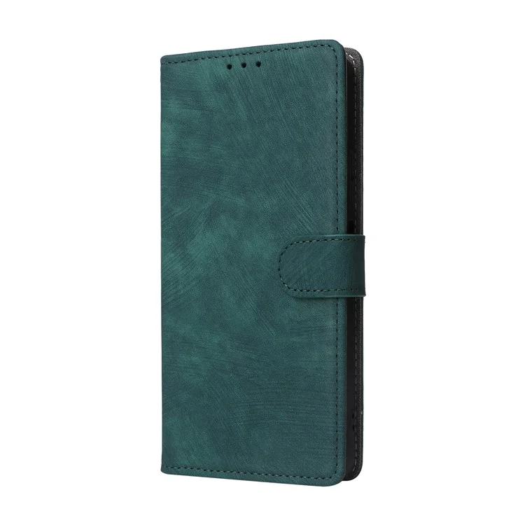 For itel A70 A665L Case RFID Blocking Wallet Phone Cover with Magnetic Clasp - Green