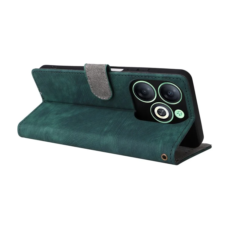 For Infinix Smart 8 4G X6525 / Smart 8 HD 4G Cell Phone Case RFID Blocking Leather Anti-Scratch Cover - Green