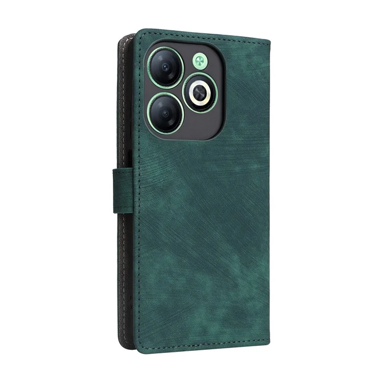 For Infinix Smart 8 4G X6525 / Smart 8 HD 4G Cell Phone Case RFID Blocking Leather Anti-Scratch Cover - Green