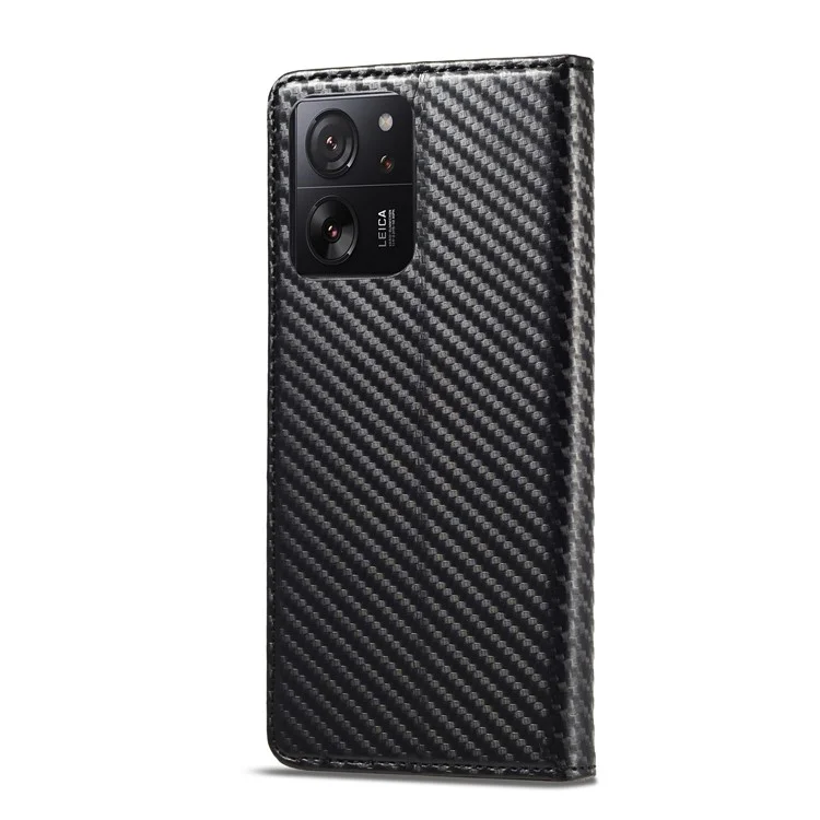 LC.IMEEKE Pour Xiaomi 13T / 13T Pro / Redmi K60 Ultra Étui Portefeuille en Cuir PU+TPU avec Support Vertical - Rayure Verticale