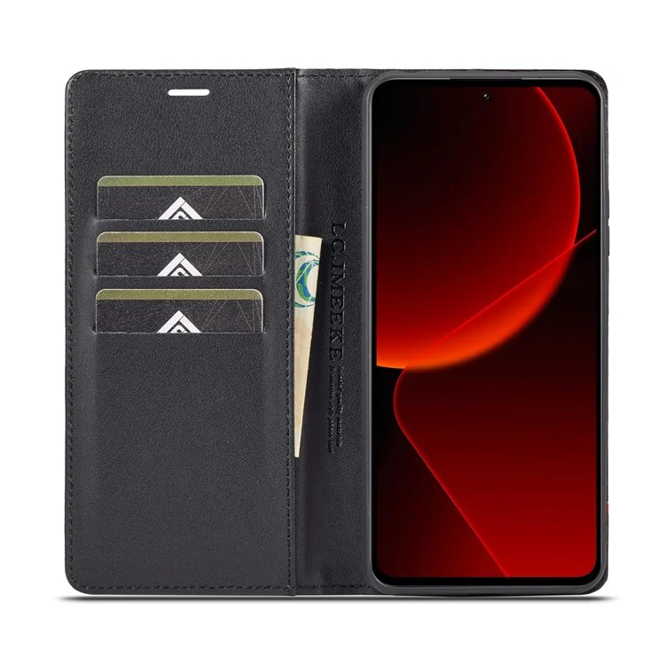 LC.IMEEKE Pour Xiaomi 13T / 13T Pro / Redmi K60 Ultra Étui Portefeuille en Cuir PU+TPU avec Support Vertical - Rayure Verticale