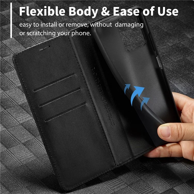 LC.IMEEKE Pour Xiaomi 13T / 13T Pro / Redmi K60 Ultra Étui Portefeuille en Cuir PU+TPU avec Support Vertical - Rayure Verticale