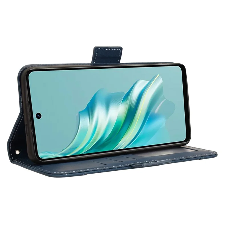 Til TECNO Spark 20 KJ5 / Infinix Smart 8 Plus X6526 Taske i PU-læder med flere kortfag, wallet, stand og telefonbeskytter - Blå