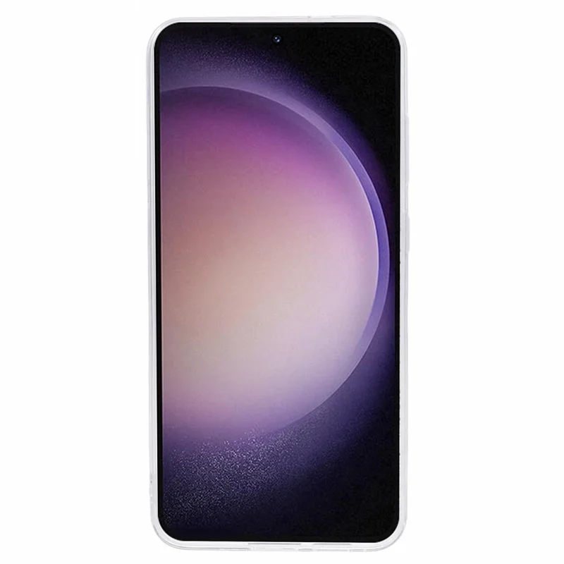 For Samsung Galaxy S24 TPU Case Glitter Sequins Anti-scratch Phone Cover - Silver