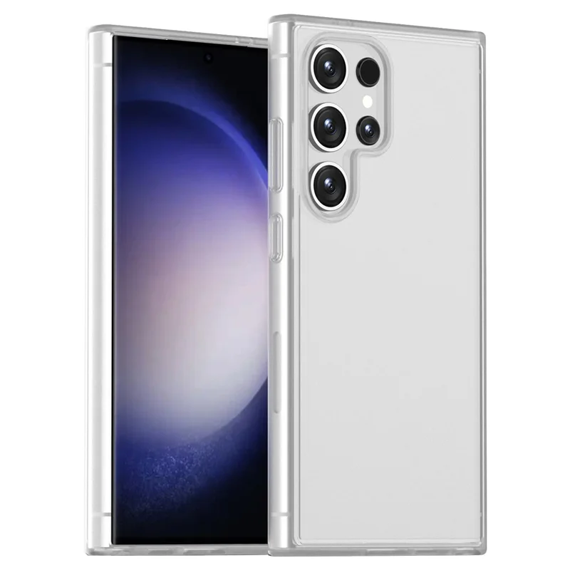 Magic Series for Samsung Galaxy S24 Ultra Case Drop-proof Matte TPU+PC Phone Guard Cover - Translucent