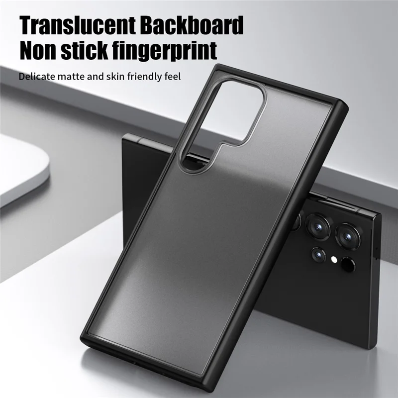 Magic Series for Samsung Galaxy S24 Ultra Case Drop-proof Matte TPU+PC Phone Guard Cover - Translucent