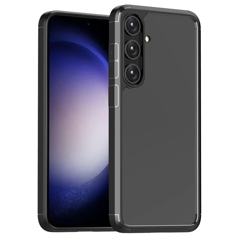 Defense Armor Series for Samsung Galaxy S24+ Case Anti-scratch TPU+PC Clear Back Shell - Black