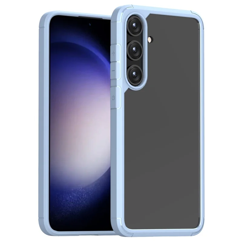 Defense Armor Series for Samsung Galaxy S24 Case Clear TPU+PC Phone Guard Cover - Blue