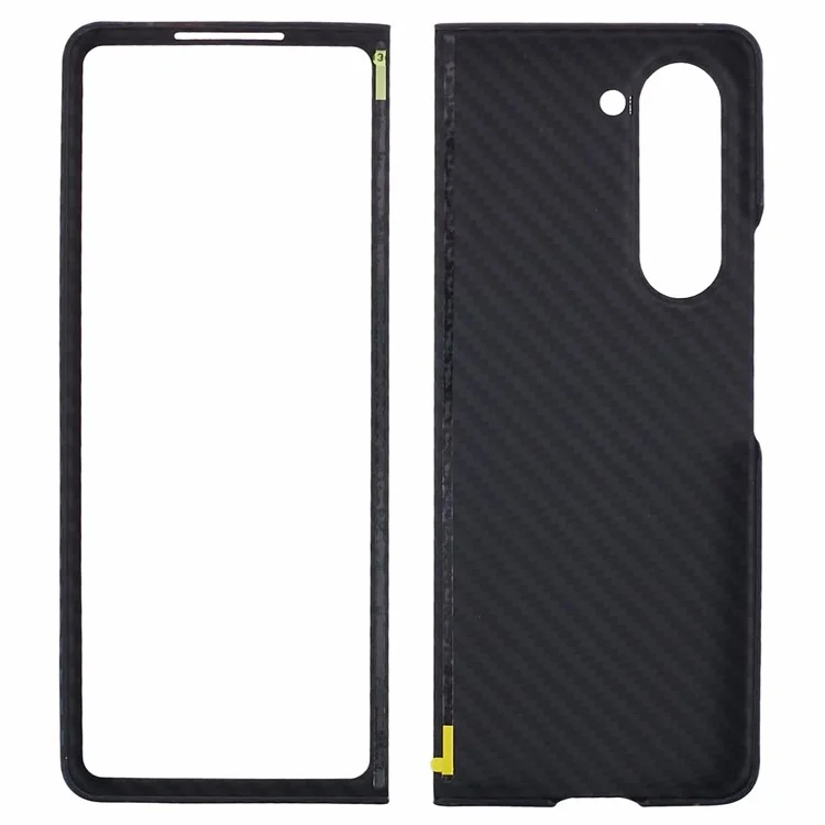 Per Samsung Galaxy Z Fold5 5G Case Color Stripe Aramid Fiber 1500D Coarse Texture Shell con Grande Fotocamera Posteriore