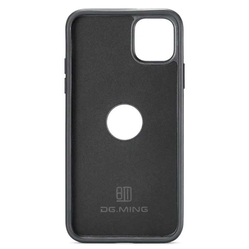 DG.MING Voor iPhone 11 Pro Max hoesje met lederen coating Telefoonhoesje draadloos opladen - Groen