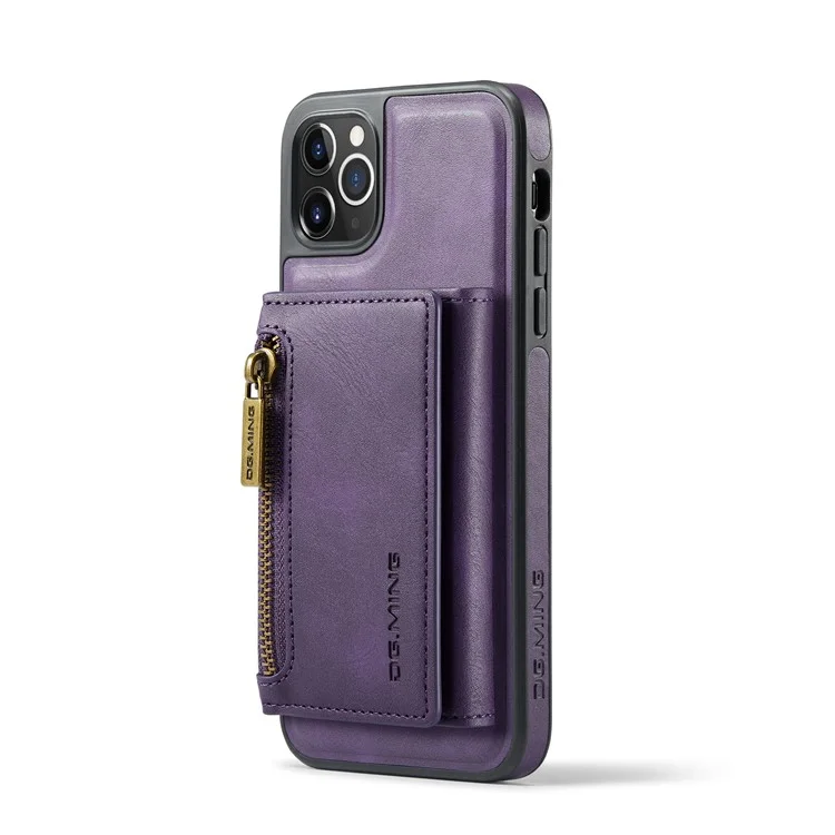 Чехол-кошелек с отсоединяемым магнитным блоком для iPhone 11 Pro Max от DG.MING M5 Series - фиолетовый