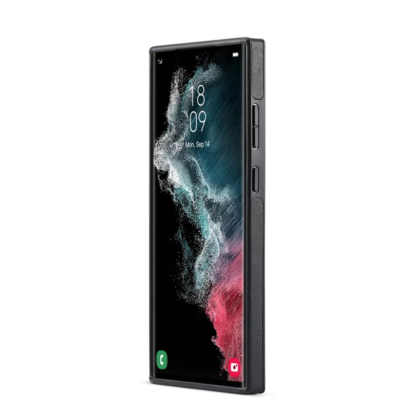 DG.MING For Samsung Galaxy S22 Ultra 5G Case Anti-Scratch Cell Phone Back Cover - Black