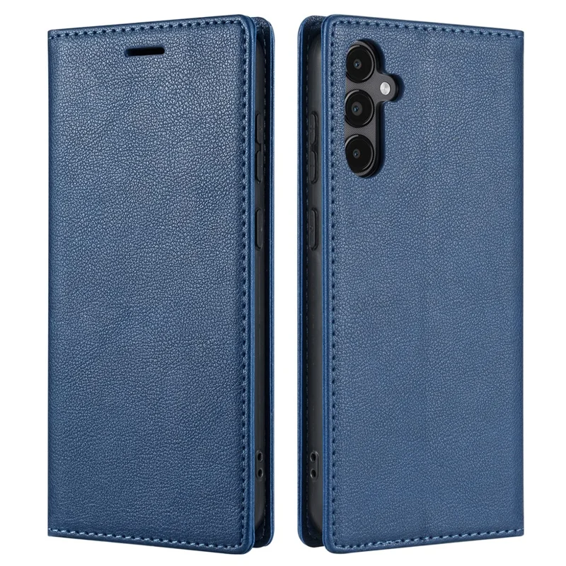 BKS-001 For Samsung Galaxy A05s 4G Case Stand Wallet Leather Phone Cover - Blue