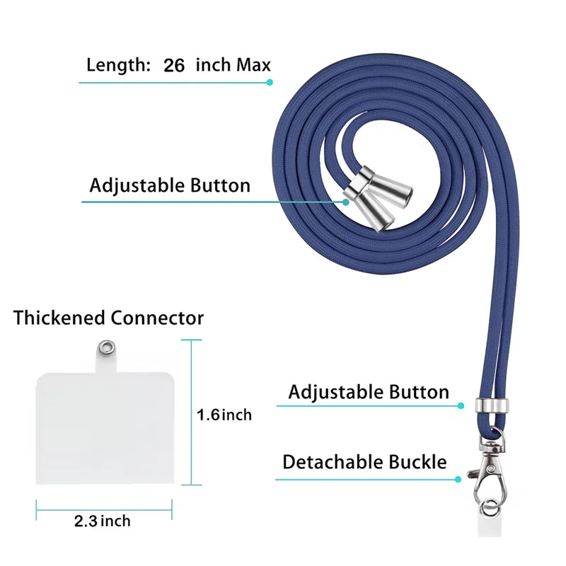 YB IMD Series-18 Style E for Samsung Galaxy A05s 4G Cell Phone Case Marble Pattern TPU Cover with Lanyard - Blue