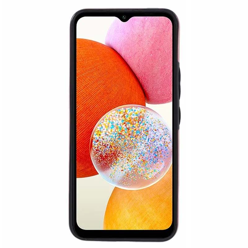 Voor Samsung Galaxy A14 5G / A14 4G Hoesje Retro PU+TPU Met Rits Portemonnee Telefoonhoesje - Roze