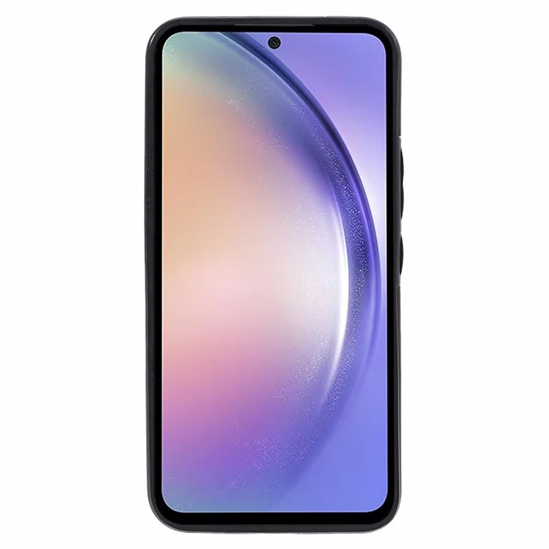 For Samsung Galaxy A54 5G Case  RFID Blocking Retro Texture PU+TPU Phone Cover with Card Slots - Black