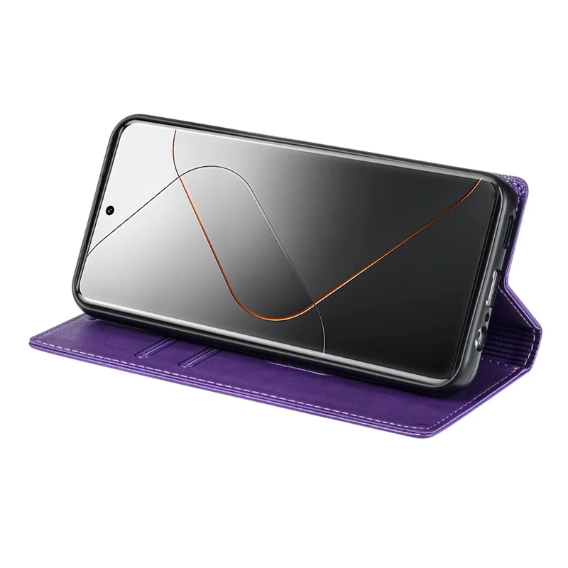 BKS-001 For Xiaomi Redmi Note 12 4G Magnetic Case PU Leather+TPU Wallet Stand Phone Protector - Purple