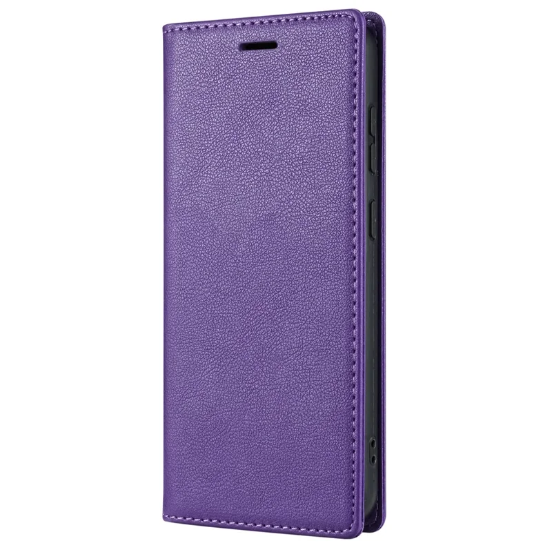 BKS-001 For Xiaomi Redmi Note 12 4G Magnetic Case PU Leather+TPU Wallet Stand Phone Protector - Purple