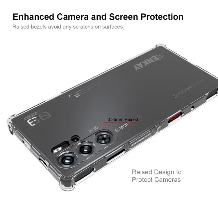 ENKAY HAT PRINCE Для ZTE nubia Red Magic 9 Pro 5G / 9 Pro+ 5G Case Non-slip TPU Phone Cover