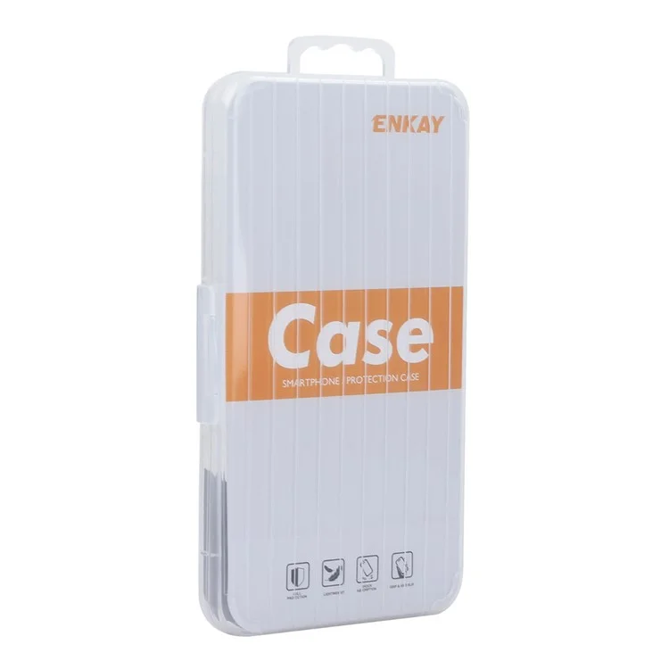 ENKAY HAT PRINCE For Motorola Moto G Play (2024) 4G Case Anti-slip Strip Edge Clear TPU Phone Cover