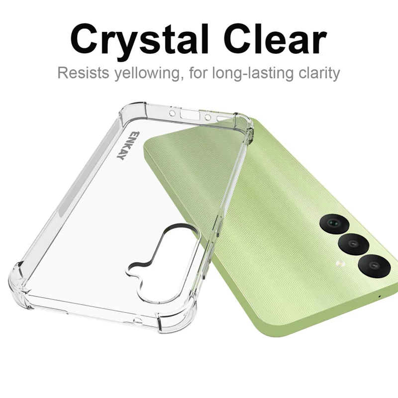ENKAY HAT PRÍNCIPE Para Capa de Samsung Galaxy A35 5G Case Mobile Shell TPU Phone Cover com Tira Anti-Deslizamento na Borda