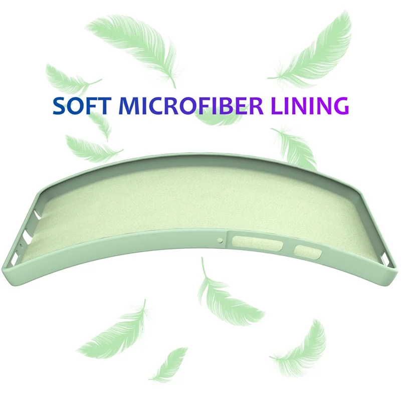 For Samsung Galaxy Tab A11 / A9 Cover Liquid Silicone Case with Microfiber Lining - Green