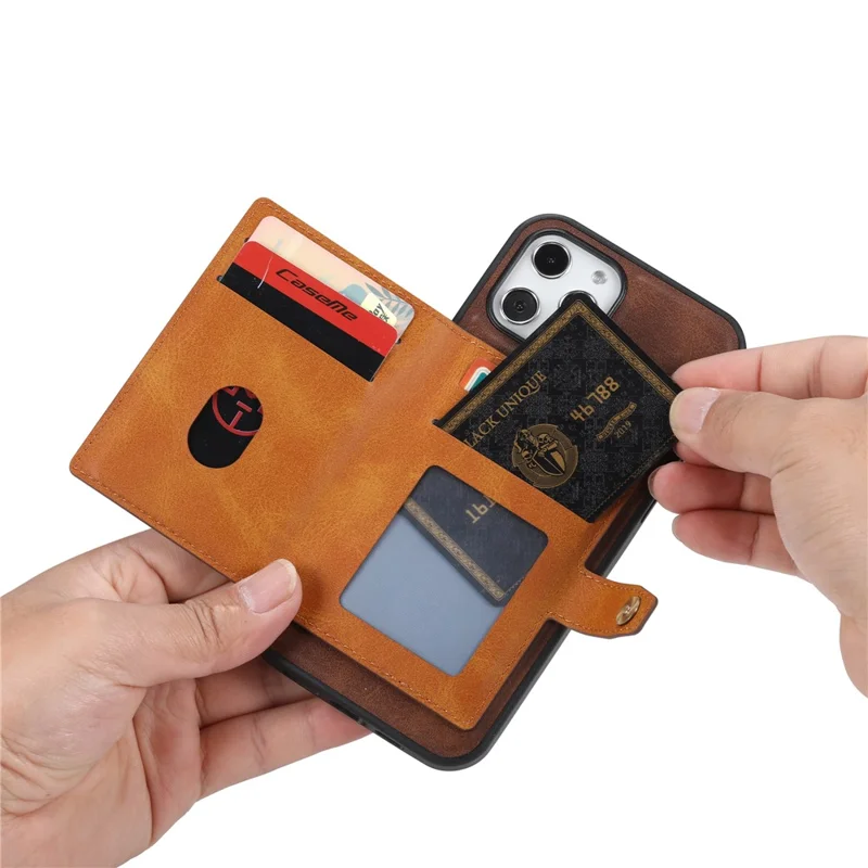 For Samsung Galaxy S24 Cell Phone Case Calf Texture Card Holder PU Leather+TPU Cover - Green