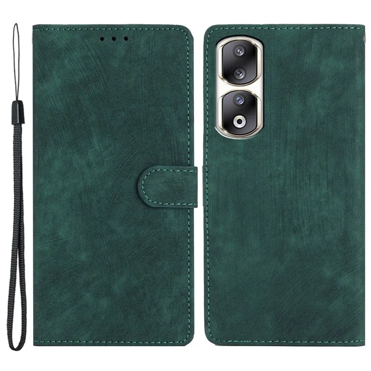 For Honor 90 Pro Case Flip Stand Wallet Phone Cover mit Magnetverschluss - Grün