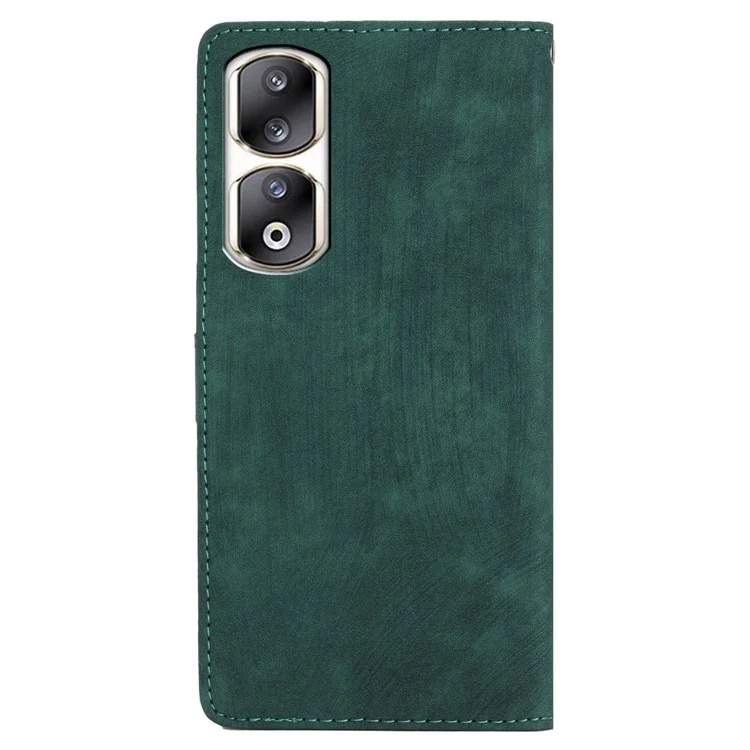 For Honor 90 Pro Case Flip Stand Wallet Phone Cover mit Magnetverschluss - Grün