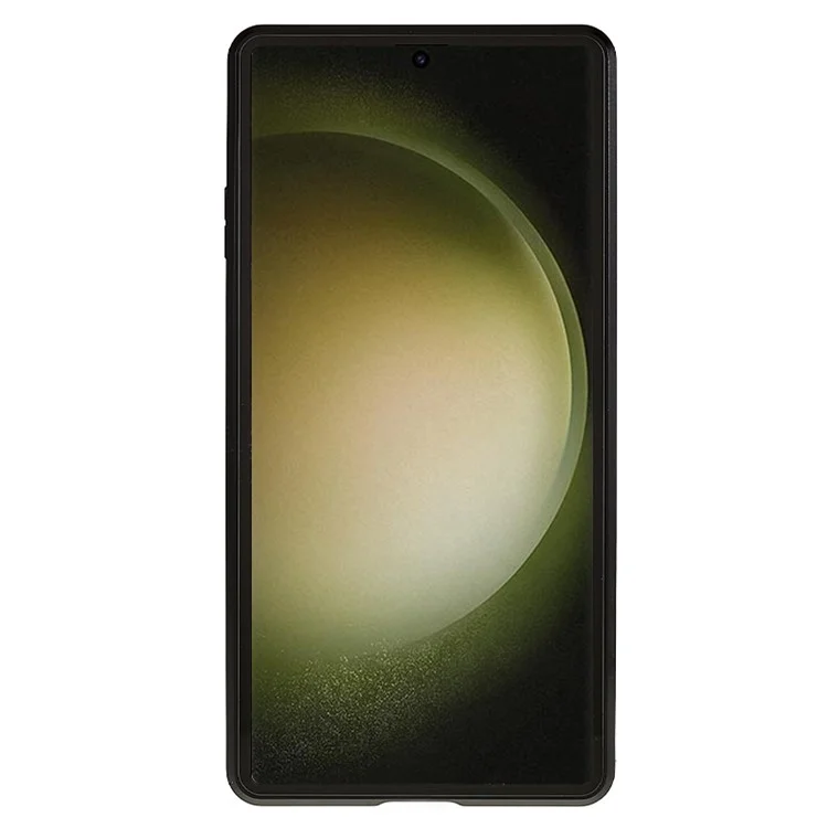 For Samsung Galaxy S24 Ultra Case Magnetic Tempered Glass Double-Sided Phone Cover - Black