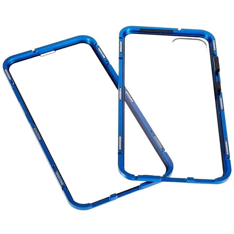 Für Samsung Galaxy S24+ Clear Case Magnetische Adsorption Vollkörpererschütterungsschutz Telefonabdeckung - Blau