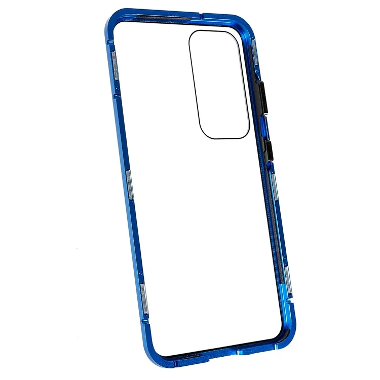 Für Samsung Galaxy S24+ Clear Case Magnetische Adsorption Vollkörpererschütterungsschutz Telefonabdeckung - Blau