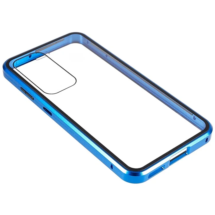 Für Samsung Galaxy S24+ Clear Case Magnetische Adsorption Vollkörpererschütterungsschutz Telefonabdeckung - Blau