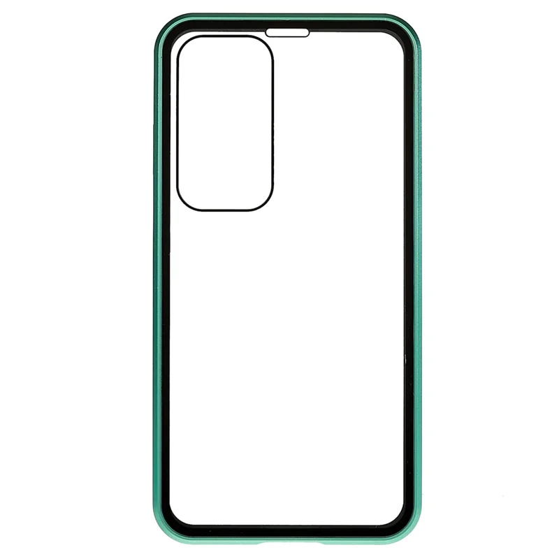 For Samsung Galaxy S25+ / S24+ Full Body Case Magnetic Tempered Glass Double-Sided Phone Case - Green
