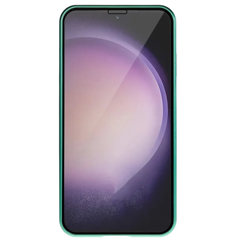 For Samsung Galaxy S25+ / S24+ Full Body Case Magnetic Tempered Glass Double-Sided Phone Case - Green