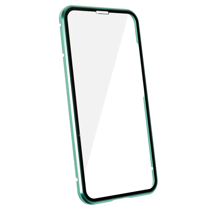 For Samsung Galaxy S25+ / S24+ Full Body Case Magnetic Tempered Glass Double-Sided Phone Case - Green