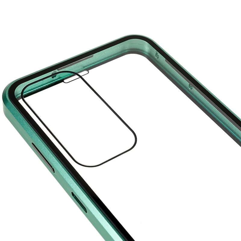For Samsung Galaxy S25+ / S24+ Full Body Case Magnetic Tempered Glass Double-Sided Phone Case - Green