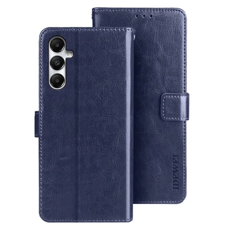 IDEWEI For Samsung Galaxy A55 5G Leather Case Stand Flip Cover Wallet - Dark Blue