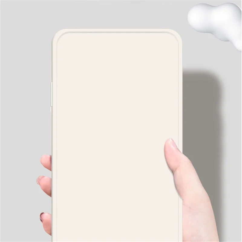 Para Samsung Galaxy A55 5G Funda de TPU Recubierta de Goma Borde Recto Funda de Teléfono - Negro