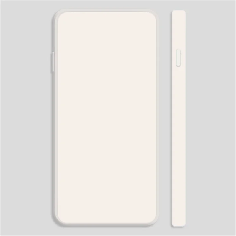 Para Samsung Galaxy A55 5G Funda de TPU Recubierta de Goma Borde Recto Funda de Teléfono - Negro