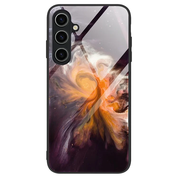 Per Samsung Galaxy A55 5G Case Marble Painted TPU + PC + Vetro Temperato Custodia Protettiva - DL01