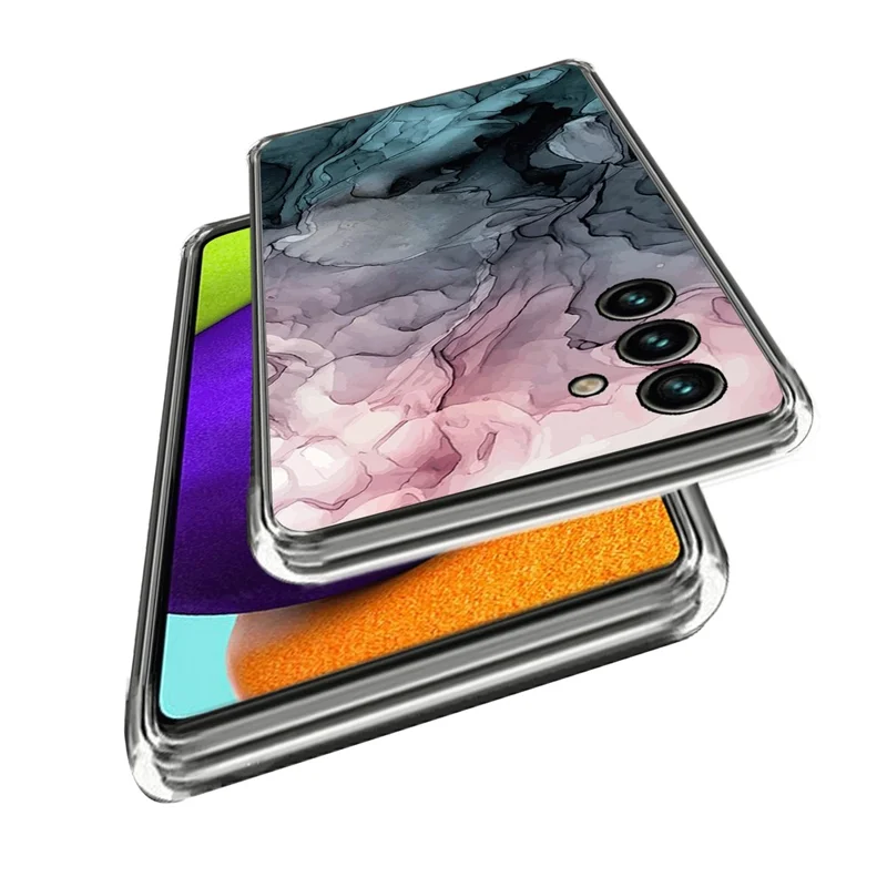 For Samsung Galaxy A55 5G TPU Case Abstract Marble Pattern Printing Phone Cover - Style G
